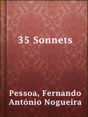 cover image of 35 Sonnets